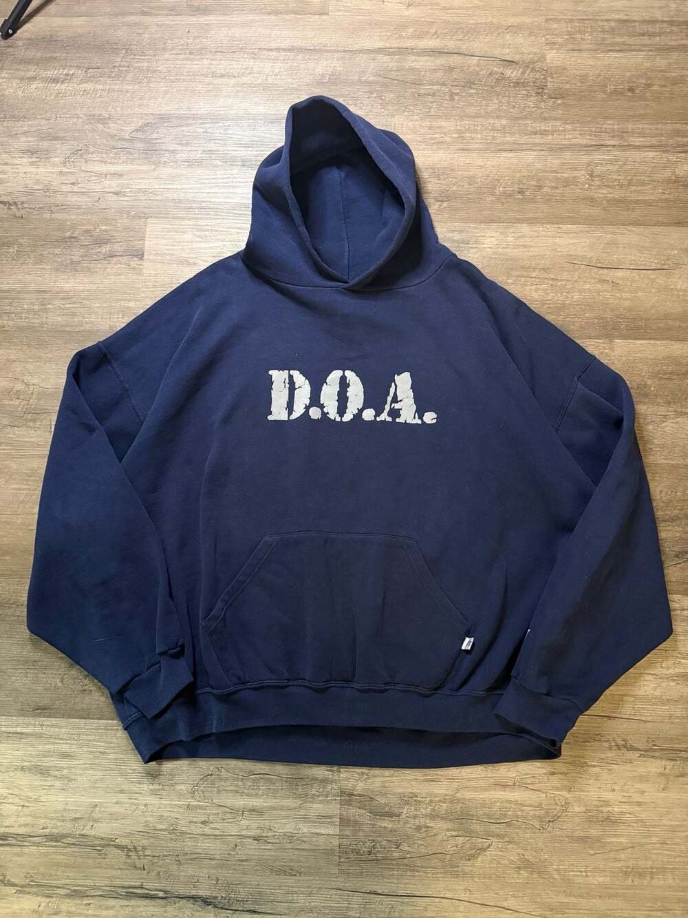 Russell Athletic D.O.A. Hoodie Size XXXL Navy Blue